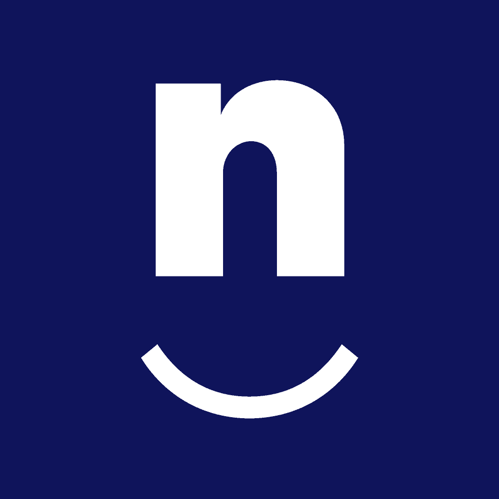 The NerdPress logo mark. A lowercase n with a smiley face under it.